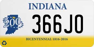 IN license plate 366JO