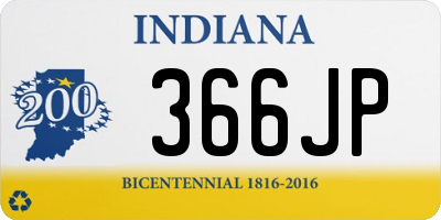 IN license plate 366JP