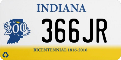 IN license plate 366JR