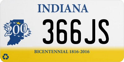 IN license plate 366JS