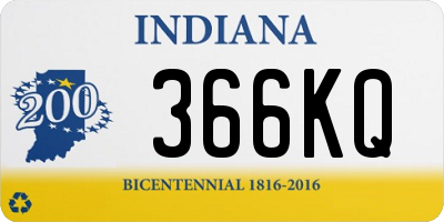 IN license plate 366KQ