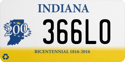 IN license plate 366LO