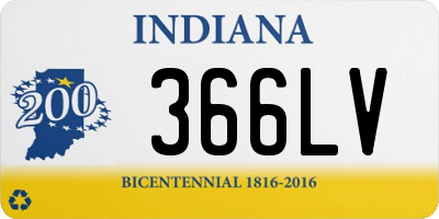 IN license plate 366LV