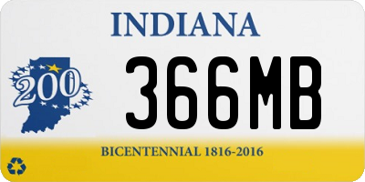 IN license plate 366MB