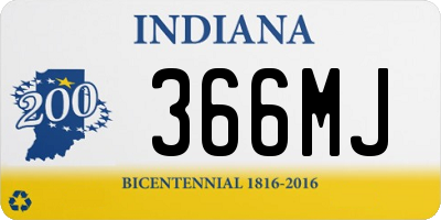 IN license plate 366MJ