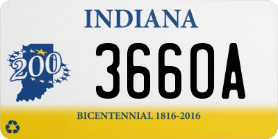 IN license plate 366OA