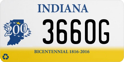 IN license plate 366OG