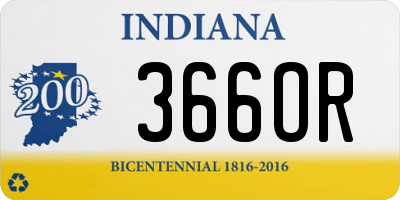 IN license plate 366OR