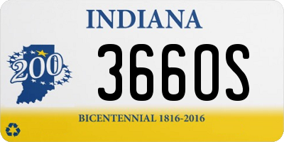 IN license plate 366OS