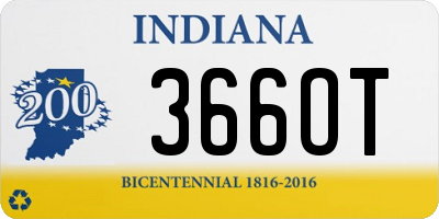 IN license plate 366OT