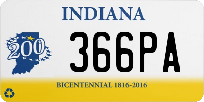 IN license plate 366PA