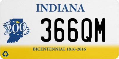 IN license plate 366QM