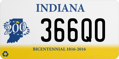 IN license plate 366QO