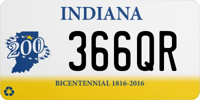 IN license plate 366QR