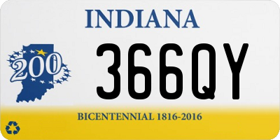 IN license plate 366QY