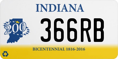 IN license plate 366RB