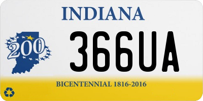 IN license plate 366UA