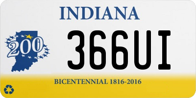 IN license plate 366UI