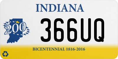 IN license plate 366UQ