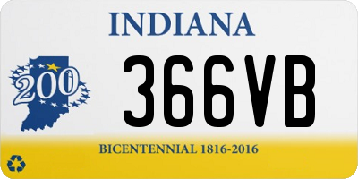 IN license plate 366VB