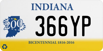 IN license plate 366YP