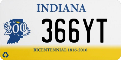 IN license plate 366YT