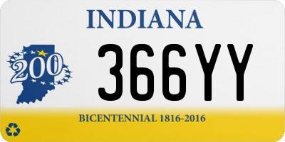 IN license plate 366YY