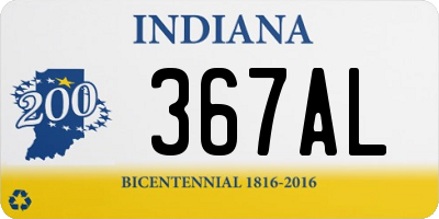 IN license plate 367AL