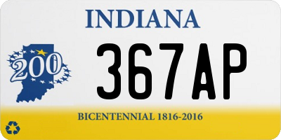 IN license plate 367AP