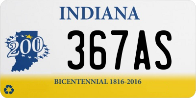 IN license plate 367AS