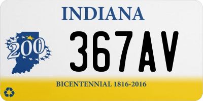 IN license plate 367AV