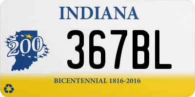 IN license plate 367BL