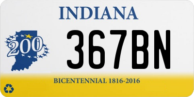 IN license plate 367BN