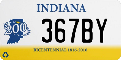 IN license plate 367BY