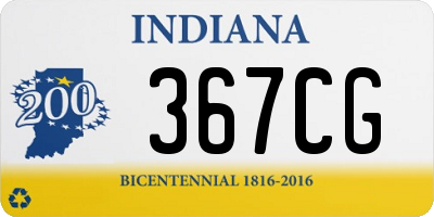 IN license plate 367CG