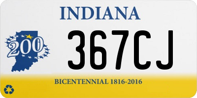 IN license plate 367CJ