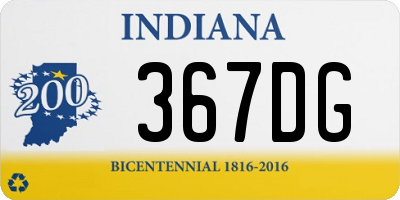 IN license plate 367DG