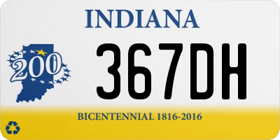 IN license plate 367DH