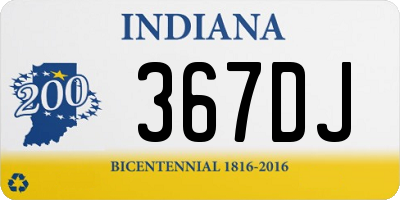 IN license plate 367DJ