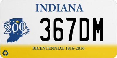 IN license plate 367DM