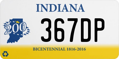 IN license plate 367DP