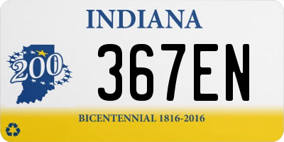 IN license plate 367EN