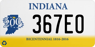 IN license plate 367EO