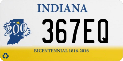 IN license plate 367EQ