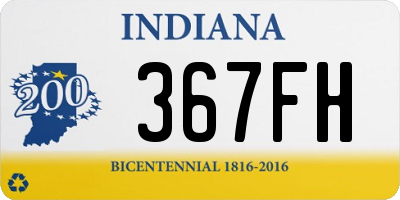 IN license plate 367FH