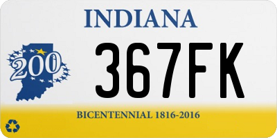 IN license plate 367FK