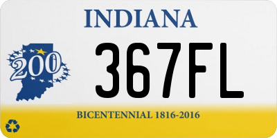 IN license plate 367FL