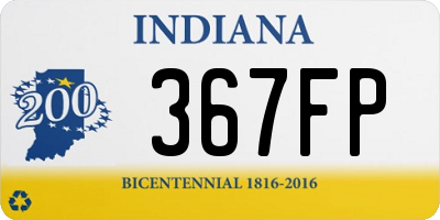 IN license plate 367FP