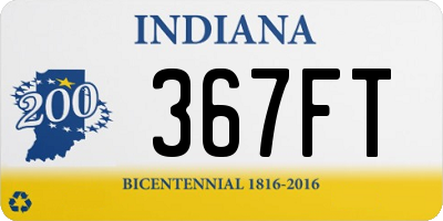 IN license plate 367FT