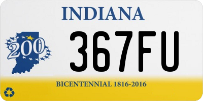 IN license plate 367FU